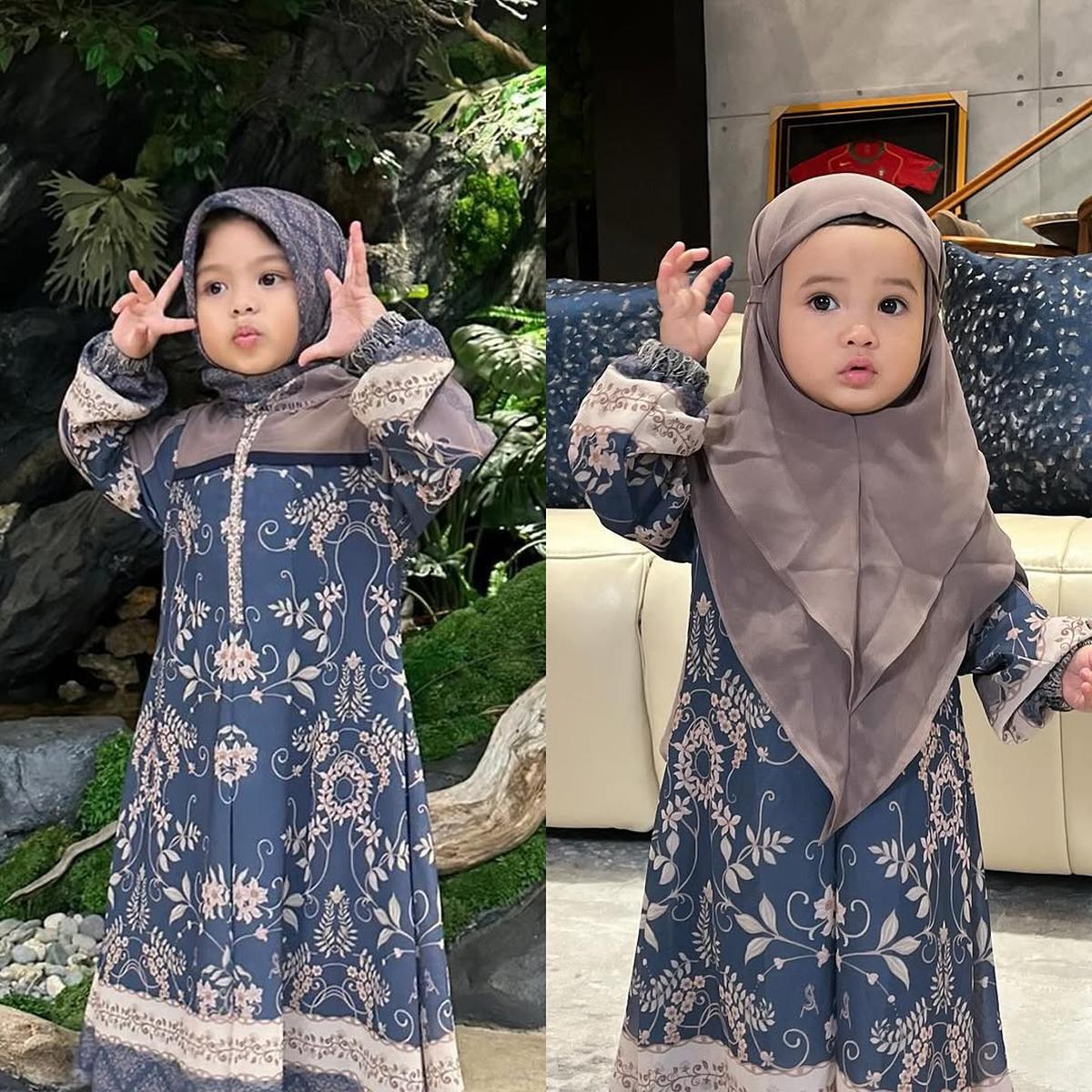 Potret Gemas Ameena dan Azura Anak Aurel Hermansyah dan Atta Halilintar Tampil Berhijab