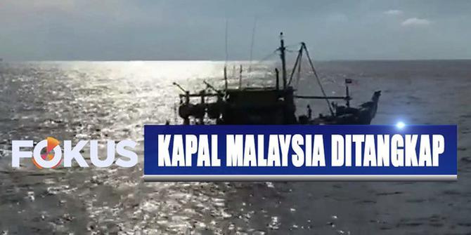 Kapal Malaysia Diciduk Saat Kedapatan Ambil Ikan Tanpa Izin di Selat Malaka