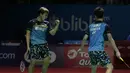 Ganda putra Indonesia, Marcus Gideon / Kevin Sanjaya, berhasil mengalahkan Ou Xuan Yi / Zhang Nan pada Indonesia Open 2019 di Istora Senayan, Jumat (19/7). Marcus / Kevin menang 21-12 dan 21-16. (Bola.com/Yoppy Renato)