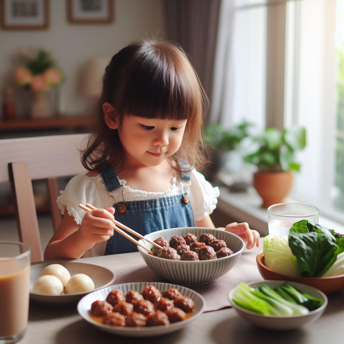 Ilustrasi Anak Makan