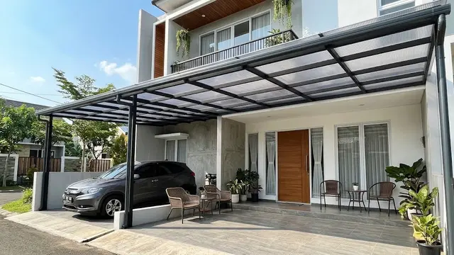 Model Kanopi Depan Rumah Tanpa Mengurangi Cahaya ke Teras/AI Generated
