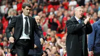 Roy Keane menjadi pemain Manchester United asuhan Sir Alex Ferguson dalam kurun 1993-2005. Dalam periode itu, Keane beberapa di antaranya memberikan tujuh trofi Liga Inggris plus satu gelar Liga Champions bagi publik Old Trafford. (AFP/Andrew Yates)