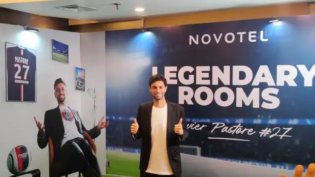 Merasakan Kamar Hotel Bernuansa Pesepak Bola Legendaris Argentina Javier Pastore di Jakarta.  (Liputan6.com/Henry)