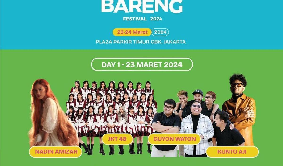 Line Up Hari Pertama - 23 Maret 2024: