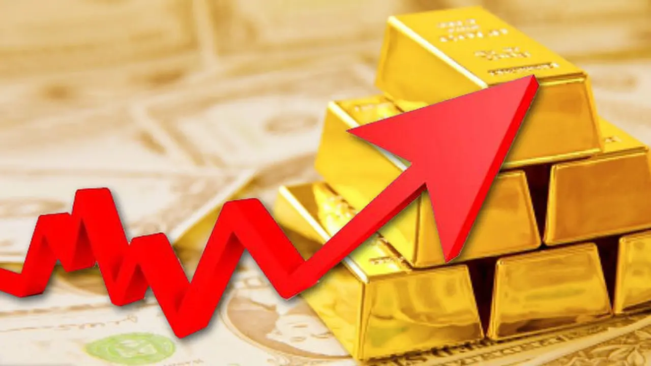 Ilustrasi Harga Emas Naik