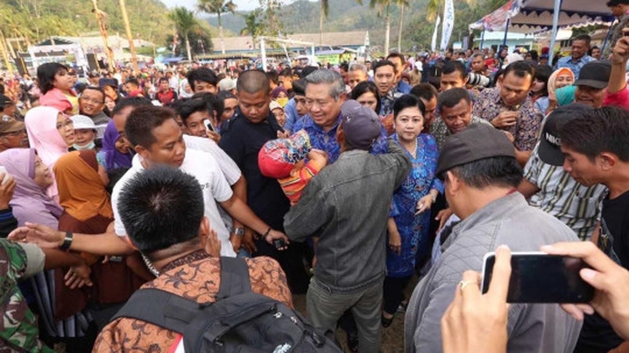 Kemeriahan perayaan 17 agustus SBY dan keluarga di Pacitan