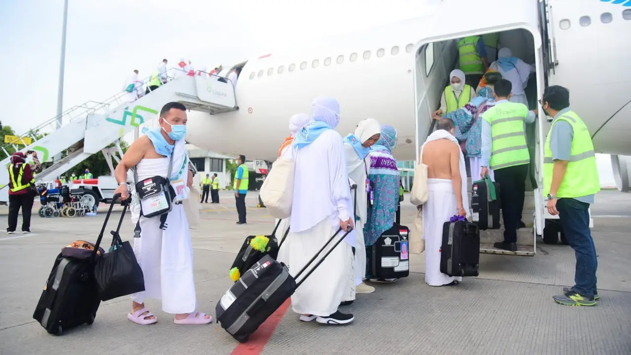 PT Angkasa Pura I  telah memberangkatkan sebanyak 39.296 calon jemaah haji selama periode 4-28 Juni 2022. (Dok Angkasa Pura I)