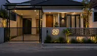 6 Model Nomor Rumah Berlampu LED, Estetik dan Mudah Terlihat Saat Malam Hari