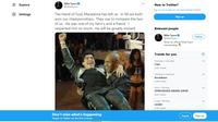 Mike Tyson menyampaikan duka mendalam atas kepergian Diego Maradona (Twitter)