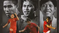 Timnas Indonesia - Evan Dimas, Osvaldo Haay, Adam Alis (Bola.com/Adreanus Titus)