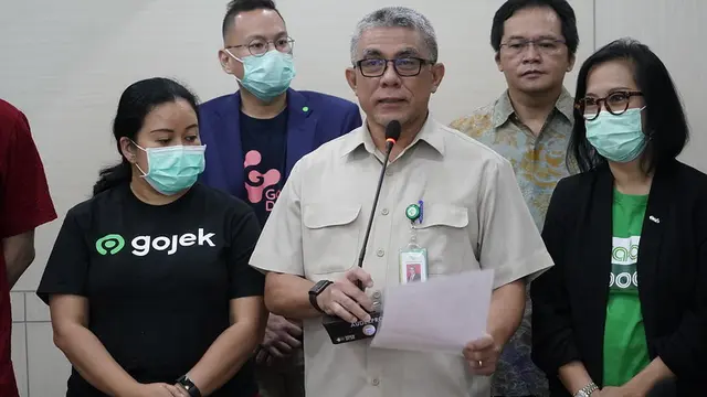 Penandatanganan MoU Kemenkes dengan Gojek, Grab, Halodoc