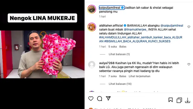 Saipul Jamil Kembali Jenguk Lina Mukherjee di Penjara, Tunjukkan Surat dari Sang Sahabat. (instagram.com/saipuljamilreal)