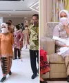 Sebagai Ibu Negara, Iriana Jokowi tidak melulu mengenakan kain dan kebaya di setiap kesempatan. Beberapa kali Iriana Jokowi tampil dengan gaya kekinian yang dipadupadankan dengan wastra Nusantara, seperti apa potretnya? (Sekretariat Presiden)