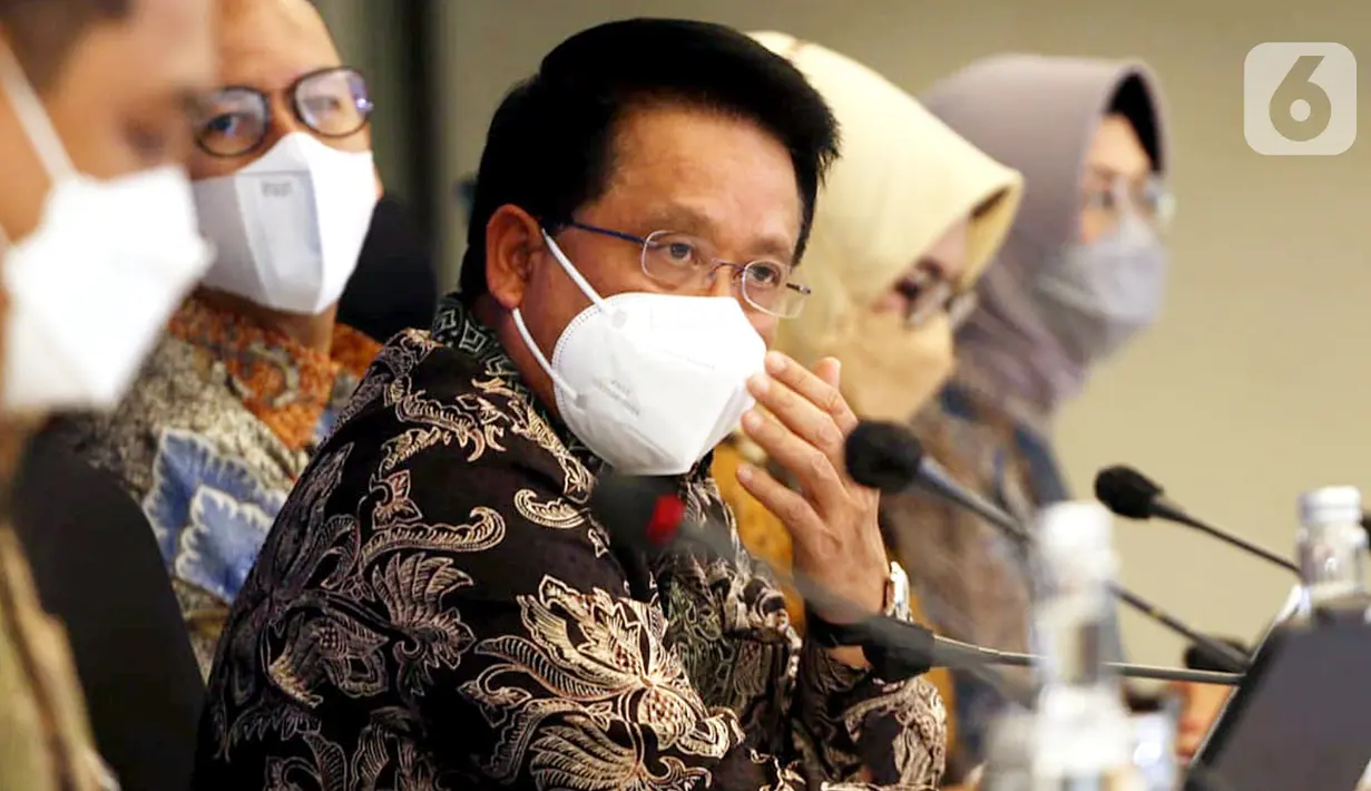 Direktur Utama BSI Hery Gunardi saat Press Conference Pemaparan Kinerja BSI Triwulan IV Tahun 2021 di Jakarta, Rabu (2/02/2022). BSI menorehkan kinerja positif dengan perolehan laba bersih mencapai Rp3,03 triliun naik 38,42% secara year on year (YoY). (Liputan6.com/HO/BSI)