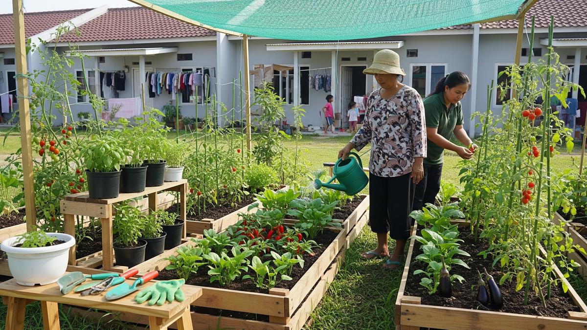 8 Ide Kebun Sayur untuk Ibu-ibu di Komplek Perumahan Subsidi, Panen Jadi Lebih Mudah
