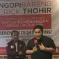 Ketua Tim Kampanye Nasional (TKN) Jokowi-Ma’ruf Amin, Erick Thohir (Liputan6.com/ Ratu Annisaa)