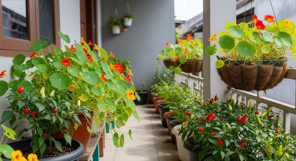 Tanaman Nasturtium Sebagai Pendamping Cabai yang Cocok untuk Teras Rumah