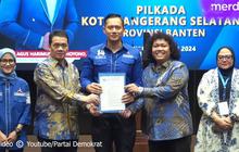 VIDEO: Kocak Marshel Widianto Hormat 'Rispek Abangku' ke AHY, Diusung Demokrat di Pilkada Tangsel