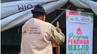 Dewan Masjid Indonesia (DMI) telah menyelesaikan pembangunan masjid semi permanen kedua di Jalur Gaza. (Istimewa)