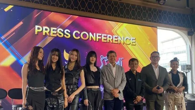 Konferensi pers AMI Awards 2024 di kawasan Senayan, Jakarta Pusat, Jumat (29/11/2024).