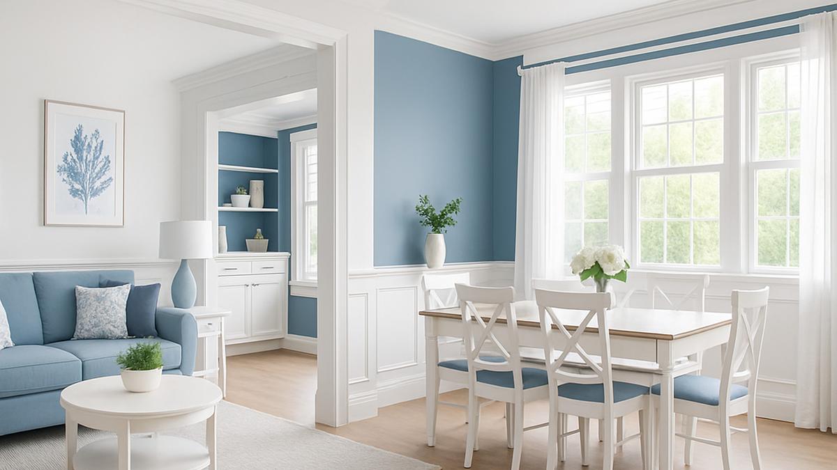 6 Model Gambar Rumah Nuansa Biru Putih, Tampilkan Kesan Bersih dan Elegan