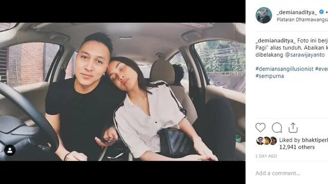 Demian Aditya - Sara Wijayanto (Foto: Instagram)