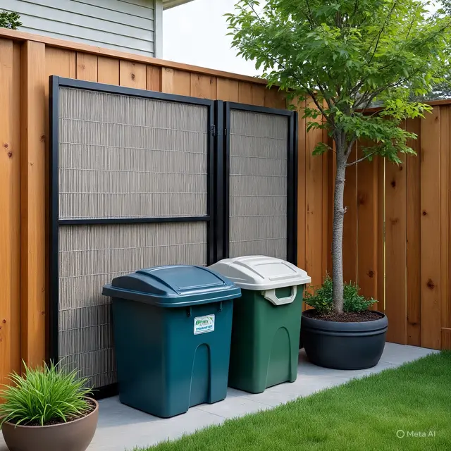 7 Cara Kreatif Sembunyikan Tempat Sampah Outdoor, Jaga Halaman Tetap Rapi