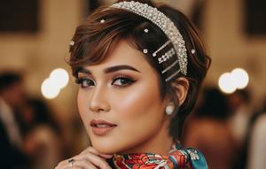 Model Rambut Pendek Wanita untuk Pesta. Foto: Gemini