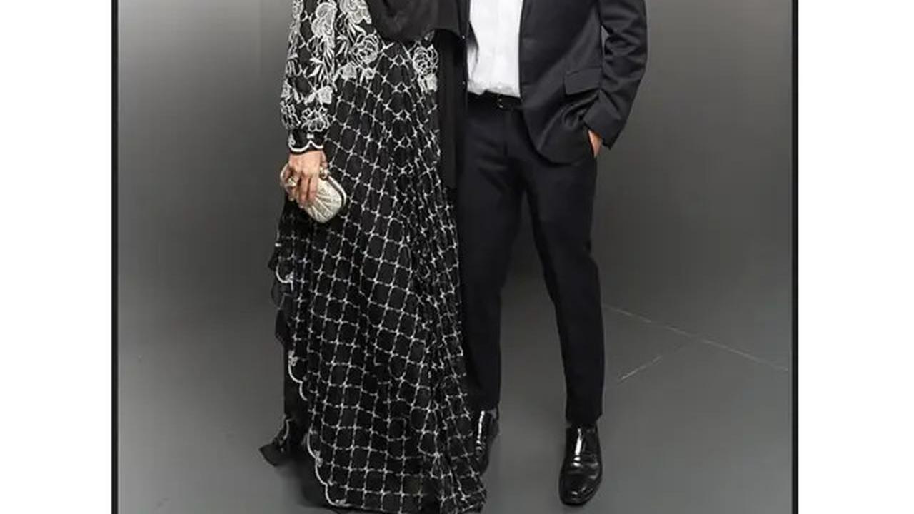Model Long Dress Brokat Shiren Sungkar di Resepsi Luna Maya, Ini Fotonya