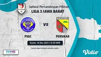 Jadwal Lengkap Liga 3 Jawa Barat Kamis, 16 Desember 2021. Sumber foto : dok.vidio.com.