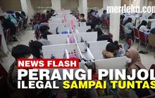 VIDEO: Perang Terhadap Pinjol Ilegal Tak Pernah Padam, Satu Kantor Diobok-Obok Polisi