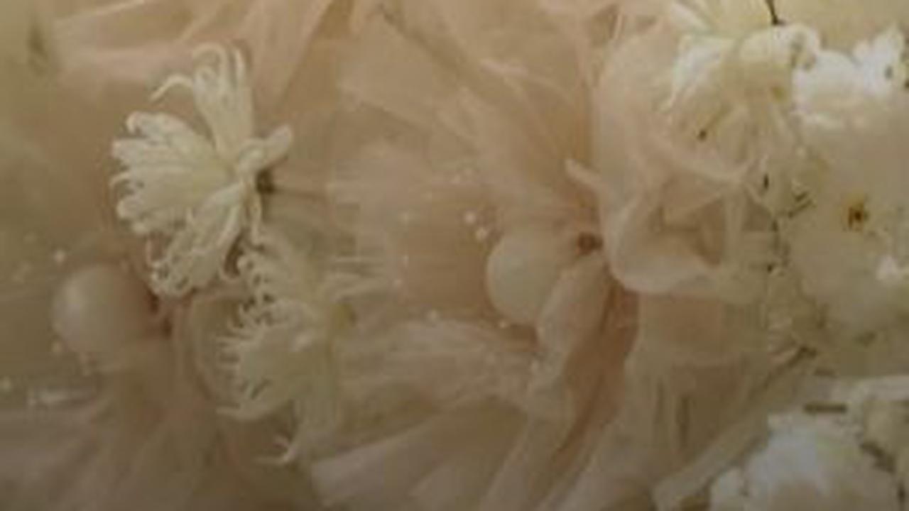 Serta terdapat pula bunga berukuran besar berwarna <i>soft pink</i> yang membuat dekorasinya terlihat begitu indah.