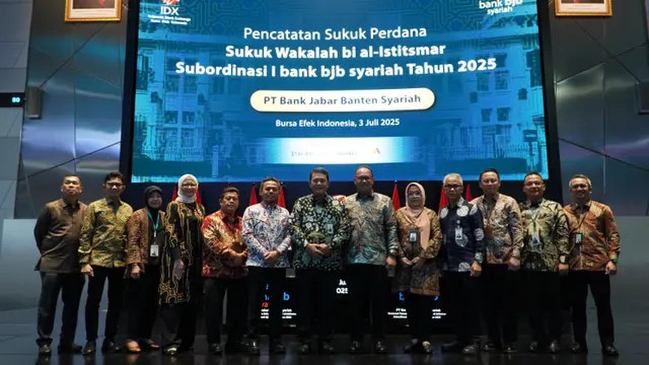 Bank BJB Syariah Catatkan Sukuk Perdana di BEI, Siap Perluas Pendanaan