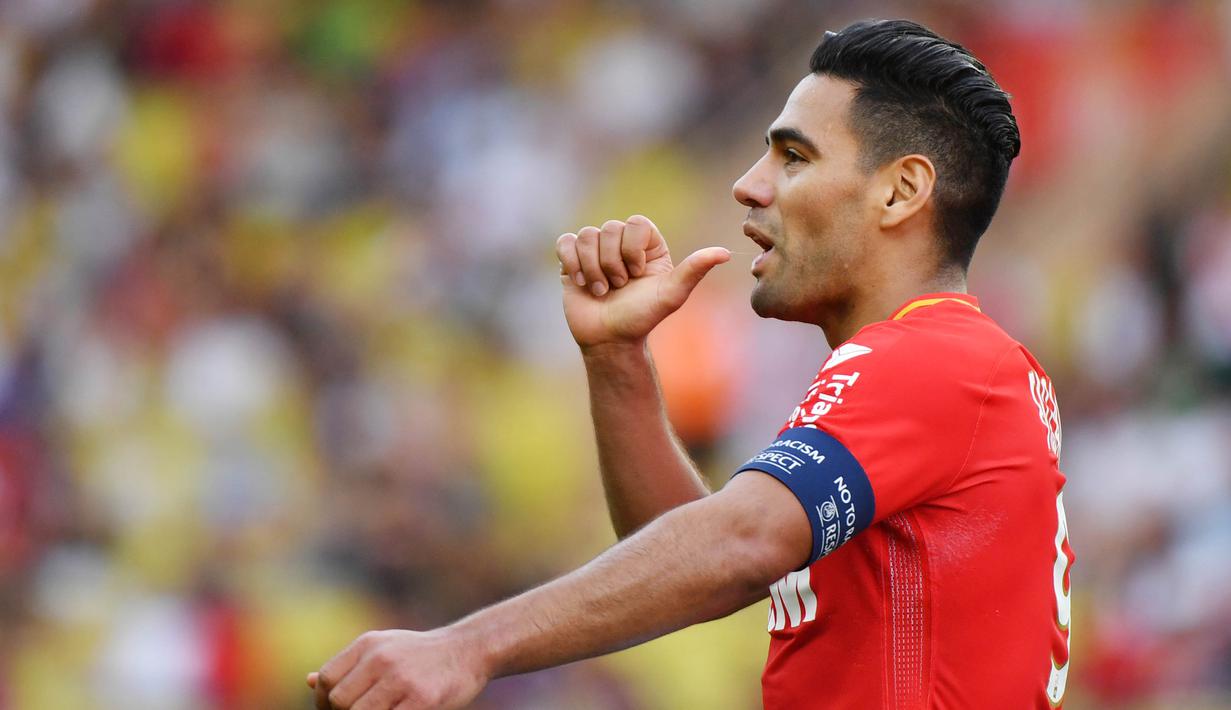 10. Radamel Falcao (Kolombia) - AS Monaco. (AFP/Yann Coatsaliou)