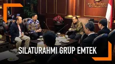 PT Elang Mahkota Teknologi atau Grup Emtek, silaturahmi ke kantor Mahkamah Konstitusi (MK) hari ini. Kedatangan petinggi Emtek langsung disambut para pimpinan MK.