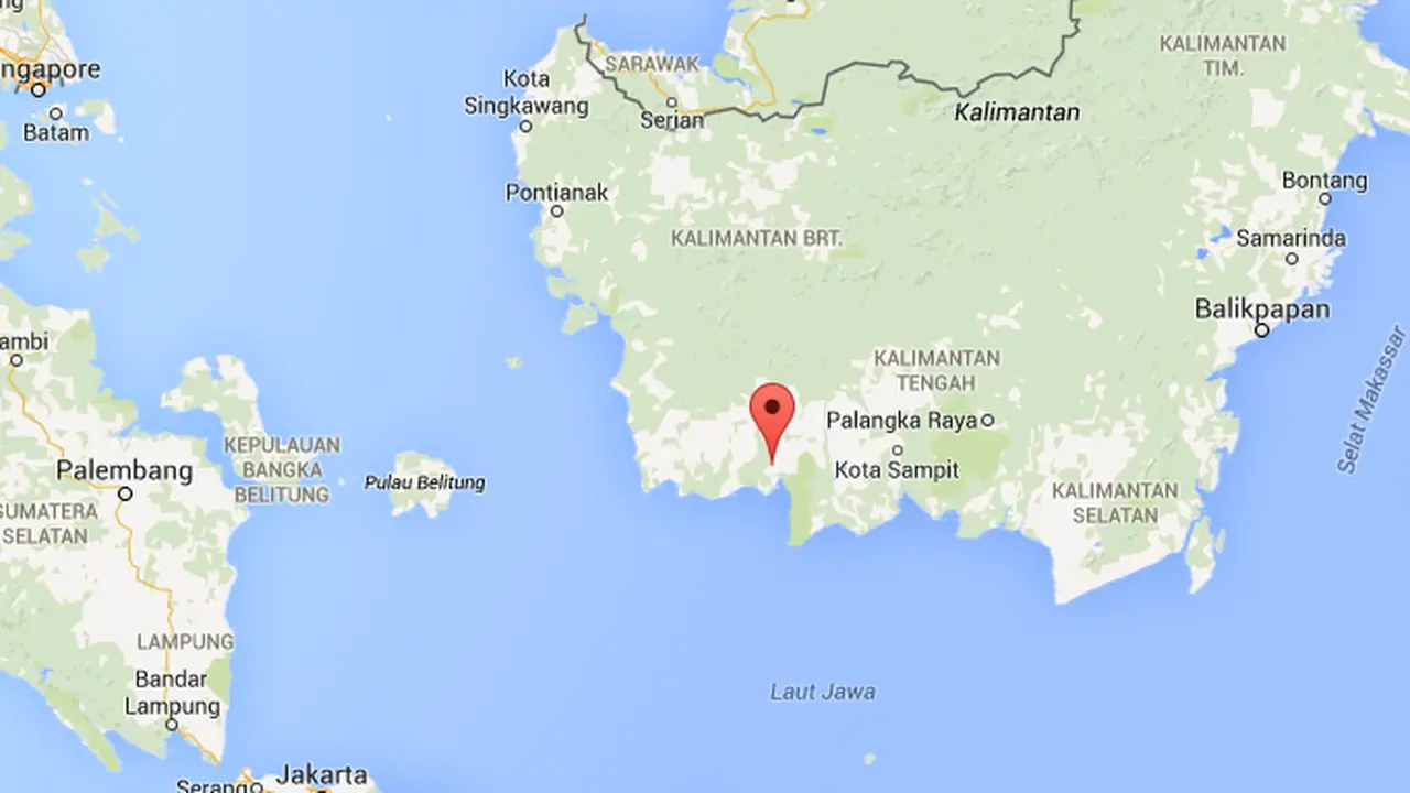 pangkalan bun lokasi penemuan airasia QZ8501