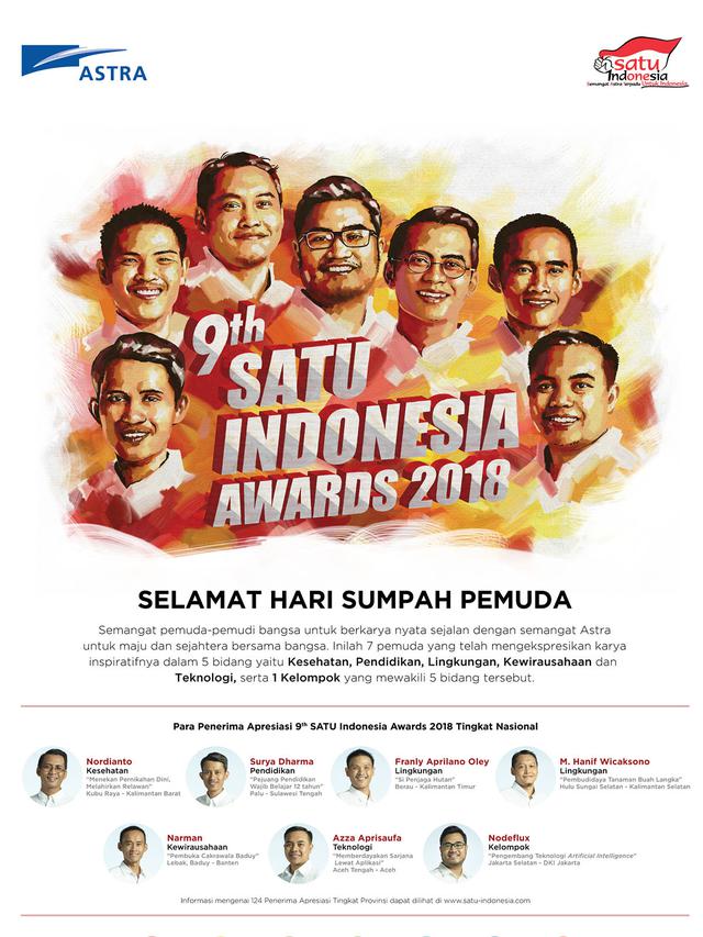 Apresiasi ASTRA 9th SATU Indonesia Award 2018