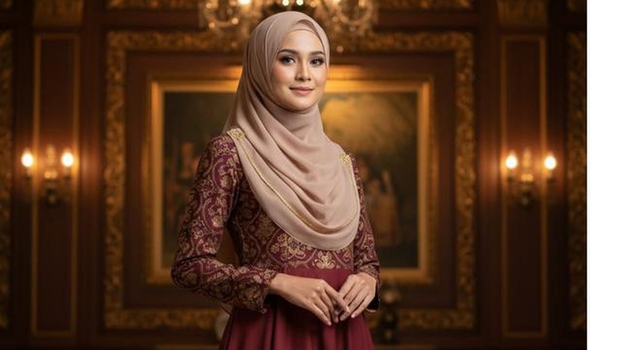 7 Model Gamis Kombinasi Batik buat Wanita Berhijab