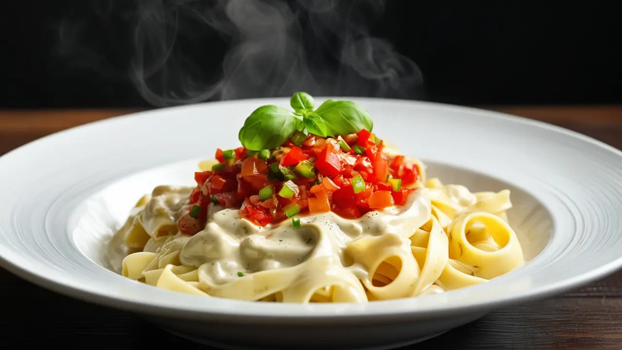 Resep Pasta Alfredo Sambal Dabu-Dabu