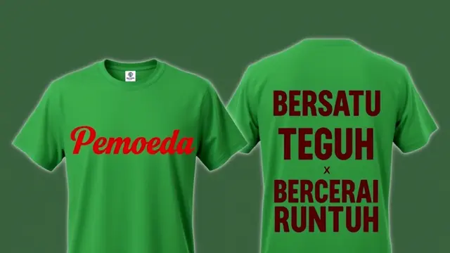 Desain Kaos Keren Simpel dan Kekinian