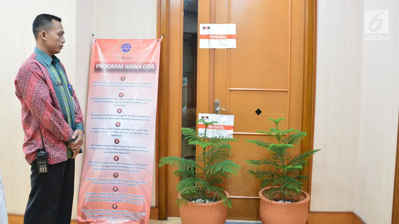 KPK Segel Ruangan Dirjen Perhubungan Laut Kemenhub