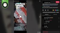 Gambar tangkapan kabar tentang surat suara sudah tercoblos di Pilbup Bandung Barat 2024. (sumber: TikTok)