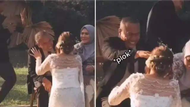 8 Momen Apes saat Pengantin Sungkeman Ini Bikin Geleng Kepala