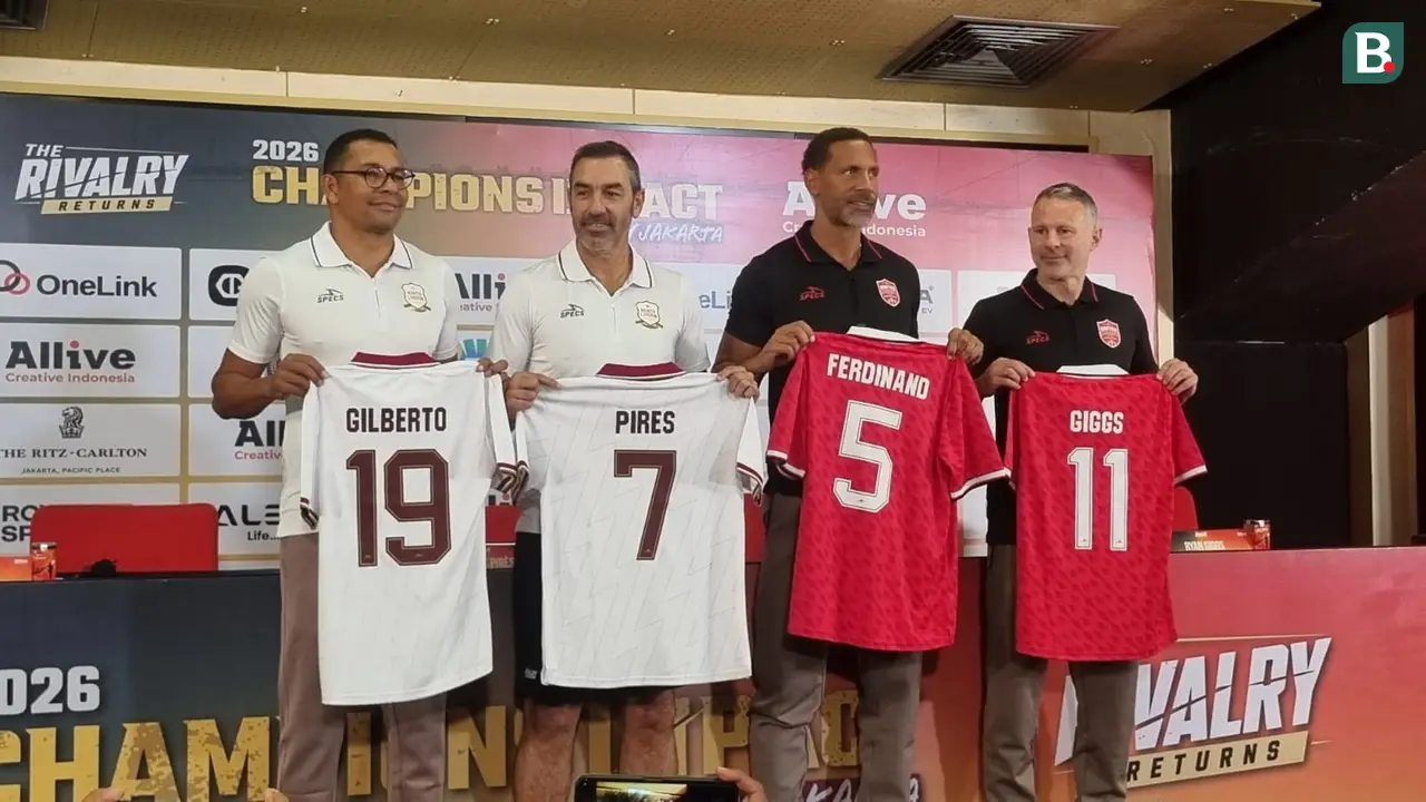 Legenda Arsenal dan legenda Manchester United