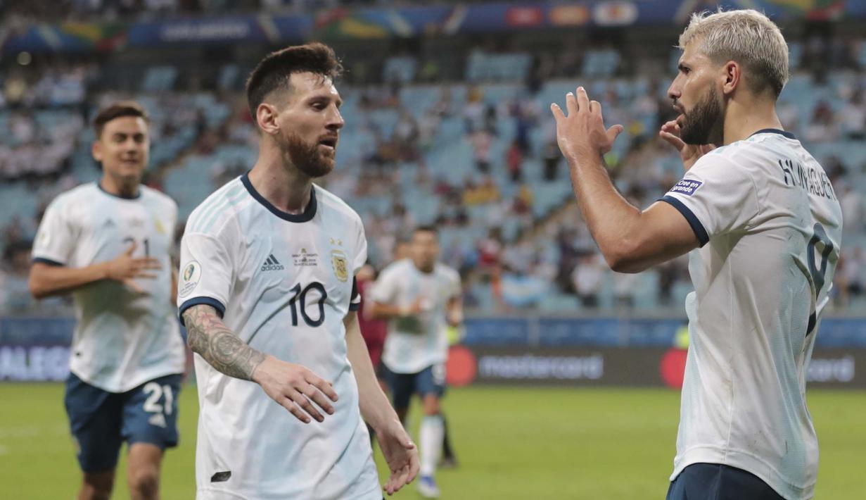 Dari tiga kali tampil di semifinal, Messi selalu mampu tampil luar biasa. (AP/Silvia Izquierdo)