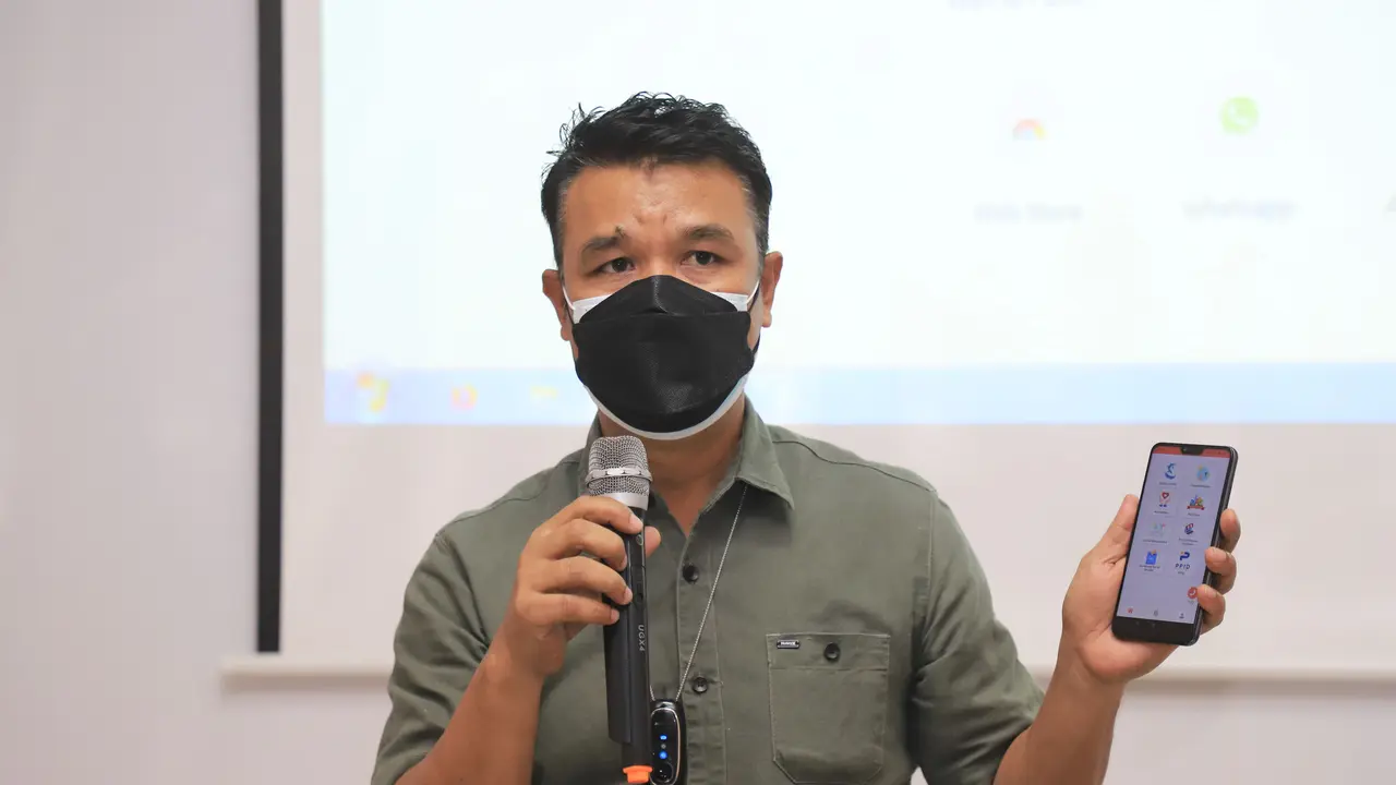 Kepala Dinas Komunikasi dan Informatika (Diskominfo) Kota Surabaya M Fikser. (Dian Kurniawan/Liputan6.com)