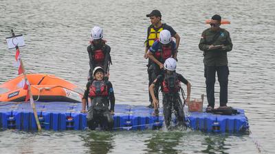 Lomba Lari Renang dan Dayung Meriahkan HUT Kemerdekaan di Situ Gintung