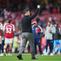 Manajer Arsenal, Mikel Arteta, selepas duel kontra Fulham pada laga pekan ke-35 Premier League di Stadion Emirates, Sabtu (02/05/2026) malam WIB. Dalam laga itu, Arteta sukses membawa The Gunners memetik kemenangan 3-0 atas Fulham. (AP Photo/Kin Cheung)