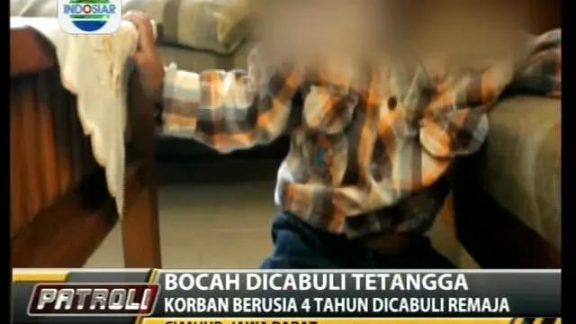  Bocah Dicabuli Tetangga, Korban Berusia 4 Tahun Dicabuli Remaja