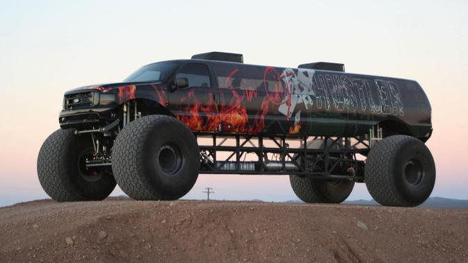 Harga Truk Monster Ini Setara Empat Ferrari 458 Italia Otomotif Liputan6 Com